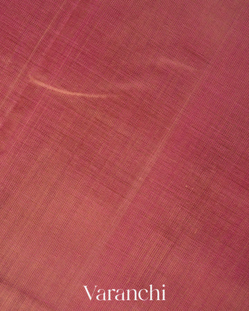 Rose Gold Pure Kanchipuram Silk Cotton Handloom Saree 