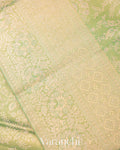 Sea Green Heavy Brocade Pure Tissue Kanchipuram Silk Saree