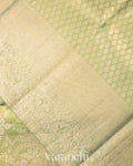 Sea Green Heavy Brocade Pure Tissue Kanchipuram Silk Saree