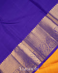 Turmeric Yellow Pure Kanchipuram Silk Handloom Saree