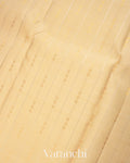 Ivory Borderless Pure Kanchipuram Silk Handloom Saree