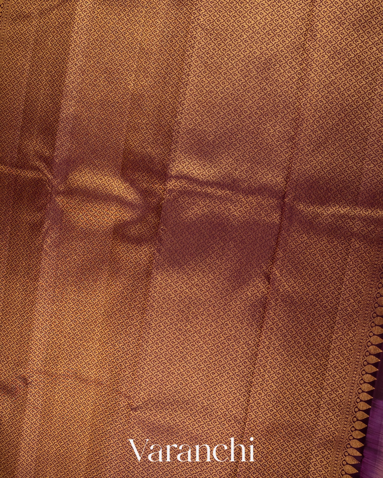Ivory Borderless Pure Kanchipuram Silk Handloom Saree