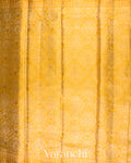 Golden Yellow Pure Kanchipuram Silk Saree