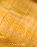 Golden Yellow Pure Kanchipuram Silk Saree