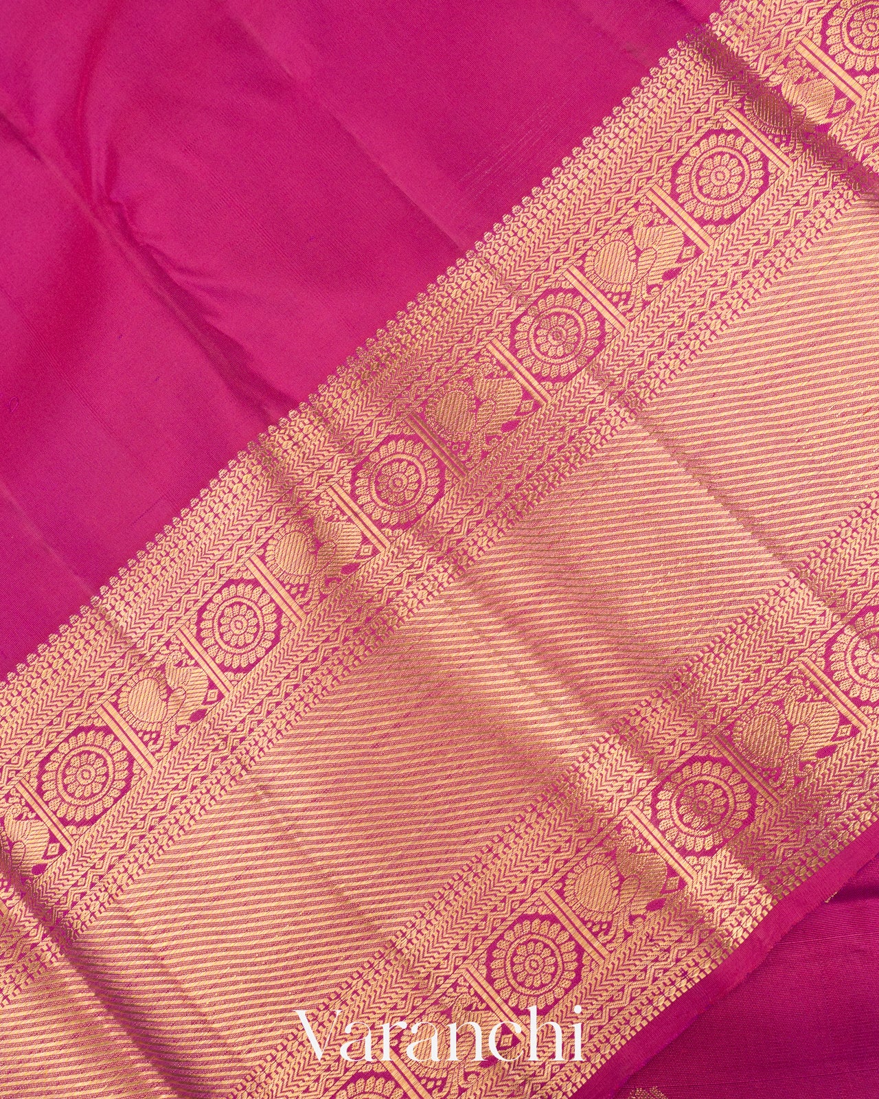 Burgundy Pure Kanchipuram Silk Handloom Saree