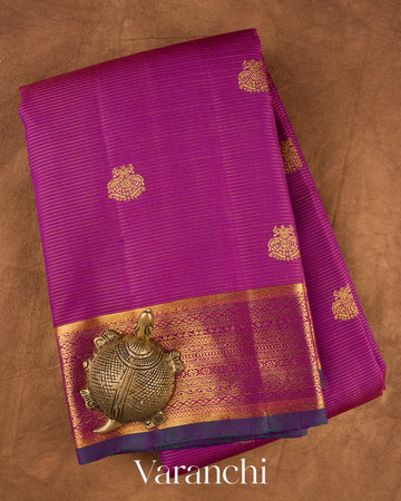 Magenta Pure Kanchipuram Silk Saree