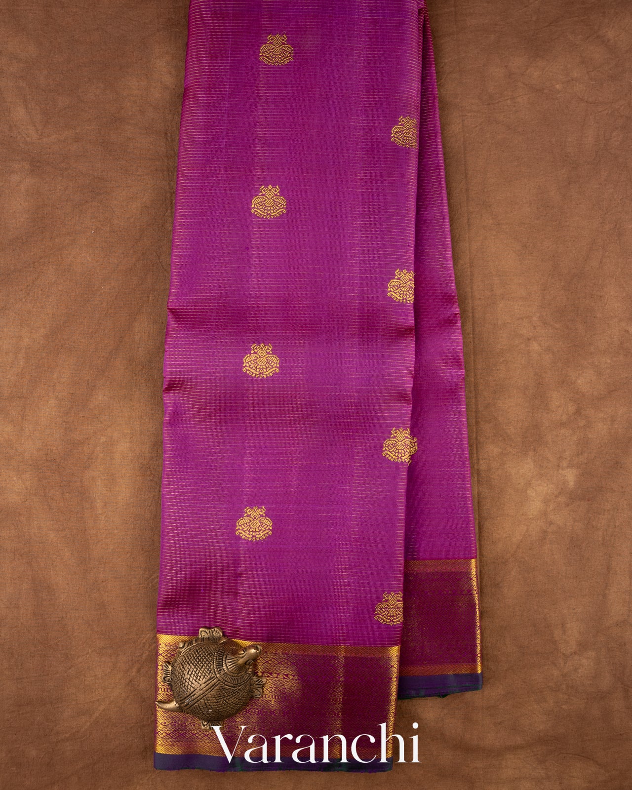 Magenta Pure Kanchipuram Silk Saree