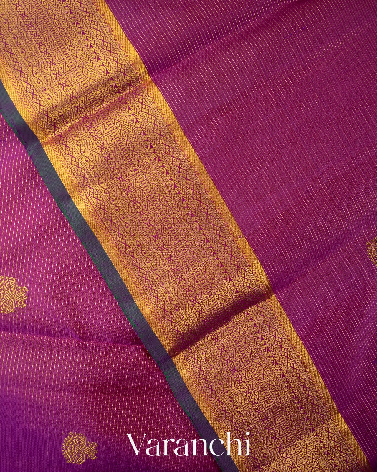 Magenta Pure Kanchipuram Silk Saree