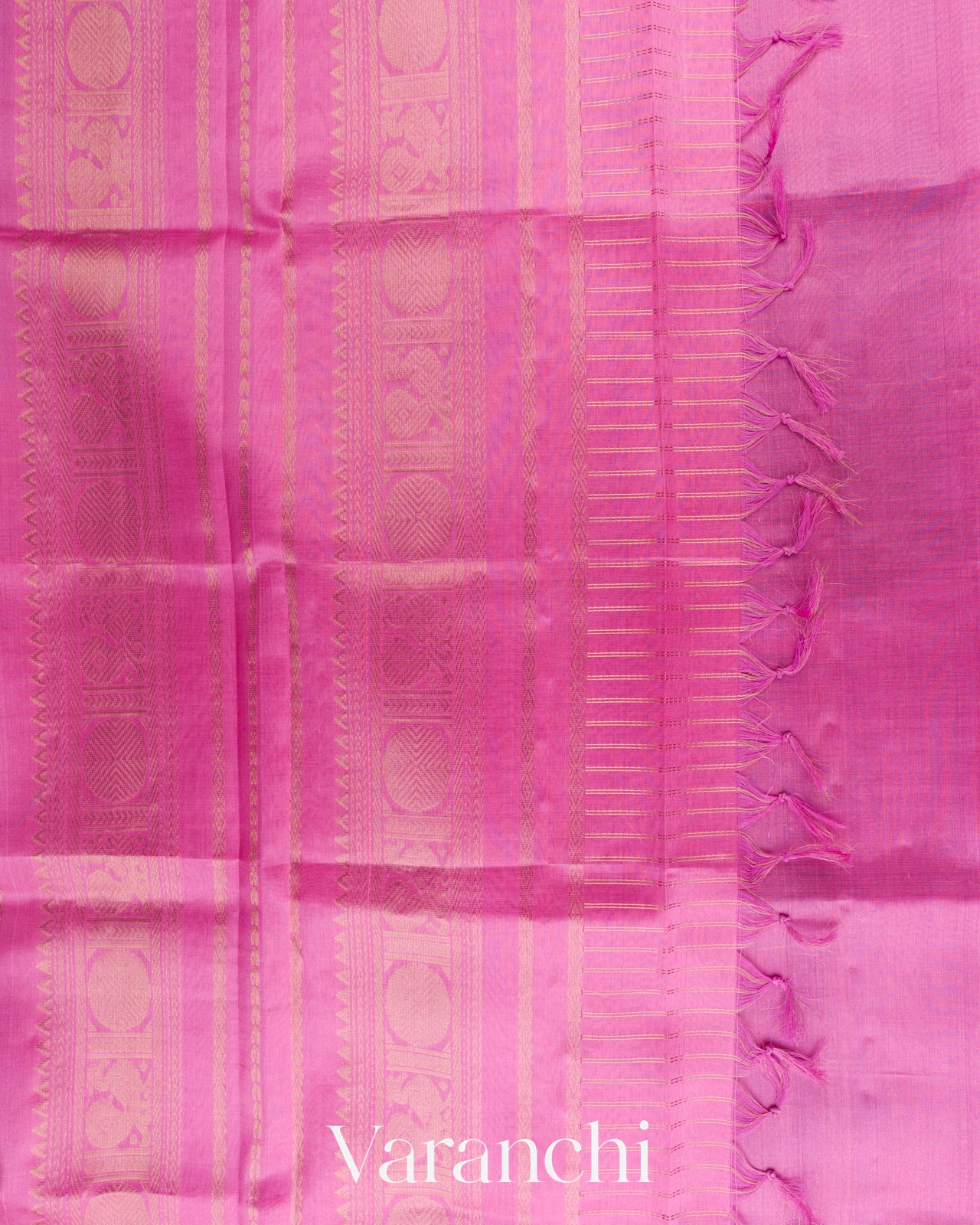Deep Magenta Checks Pure Kanchipuram Silk Cotton Handloom Saree