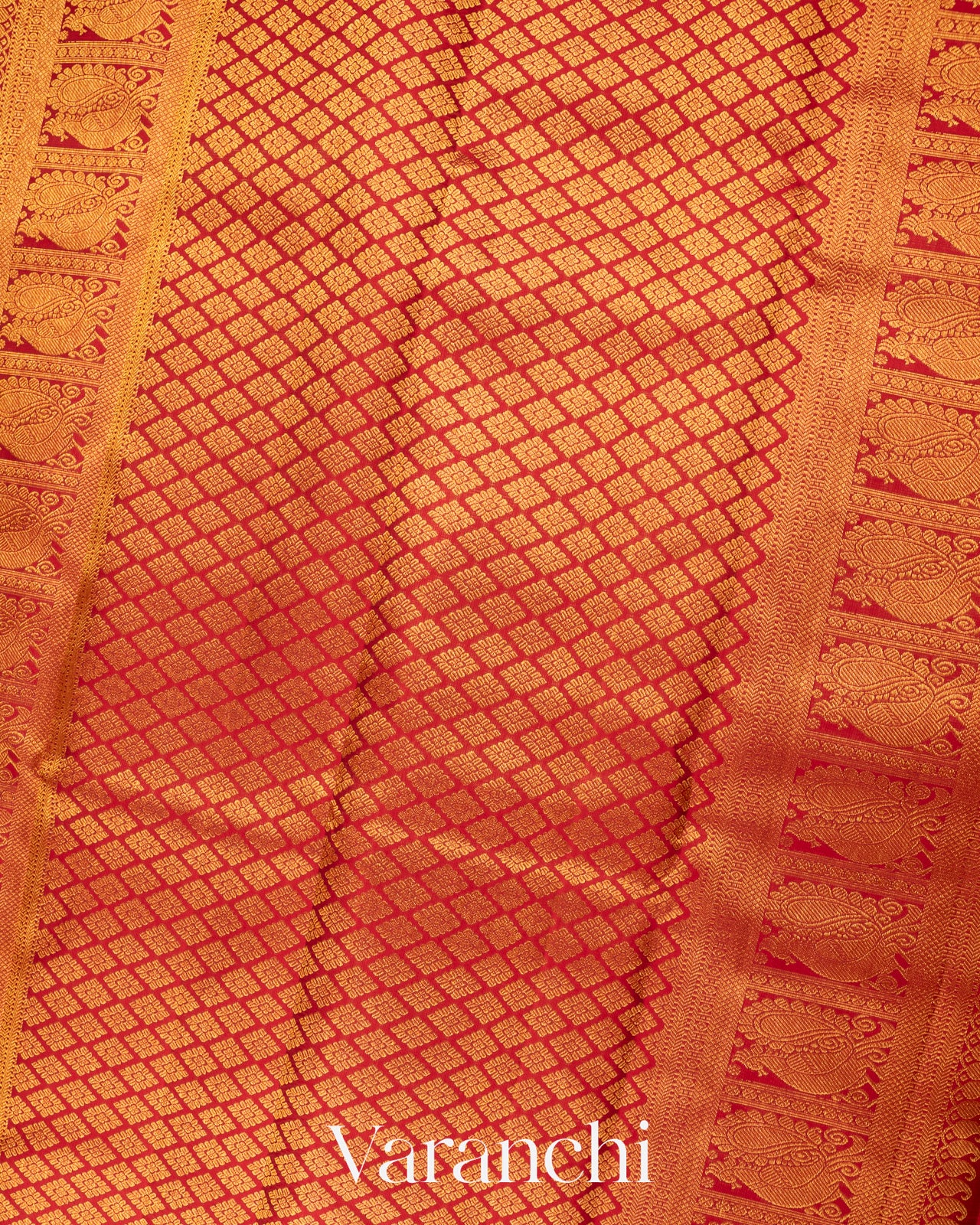 Mehandi Green Pure Kanchipuram Silk Handloom Saree