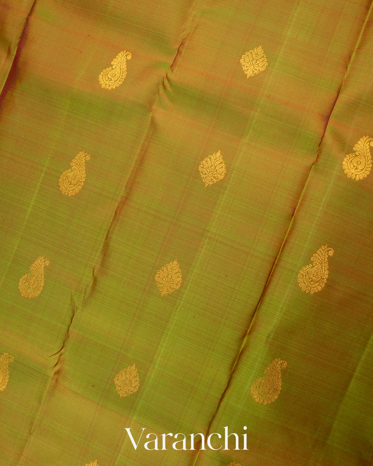 Mehandi Green Pure Kanchipuram Silk Handloom Saree
