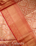 Metallic Copper Gold Pure Kanchipuram Silk Saree