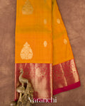 Marigold Yellow Pure Kanchipuram Silk Handloom Saree 