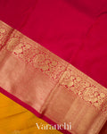 Marigold Yellow Pure Kanchipuram Silk Handloom Saree 
