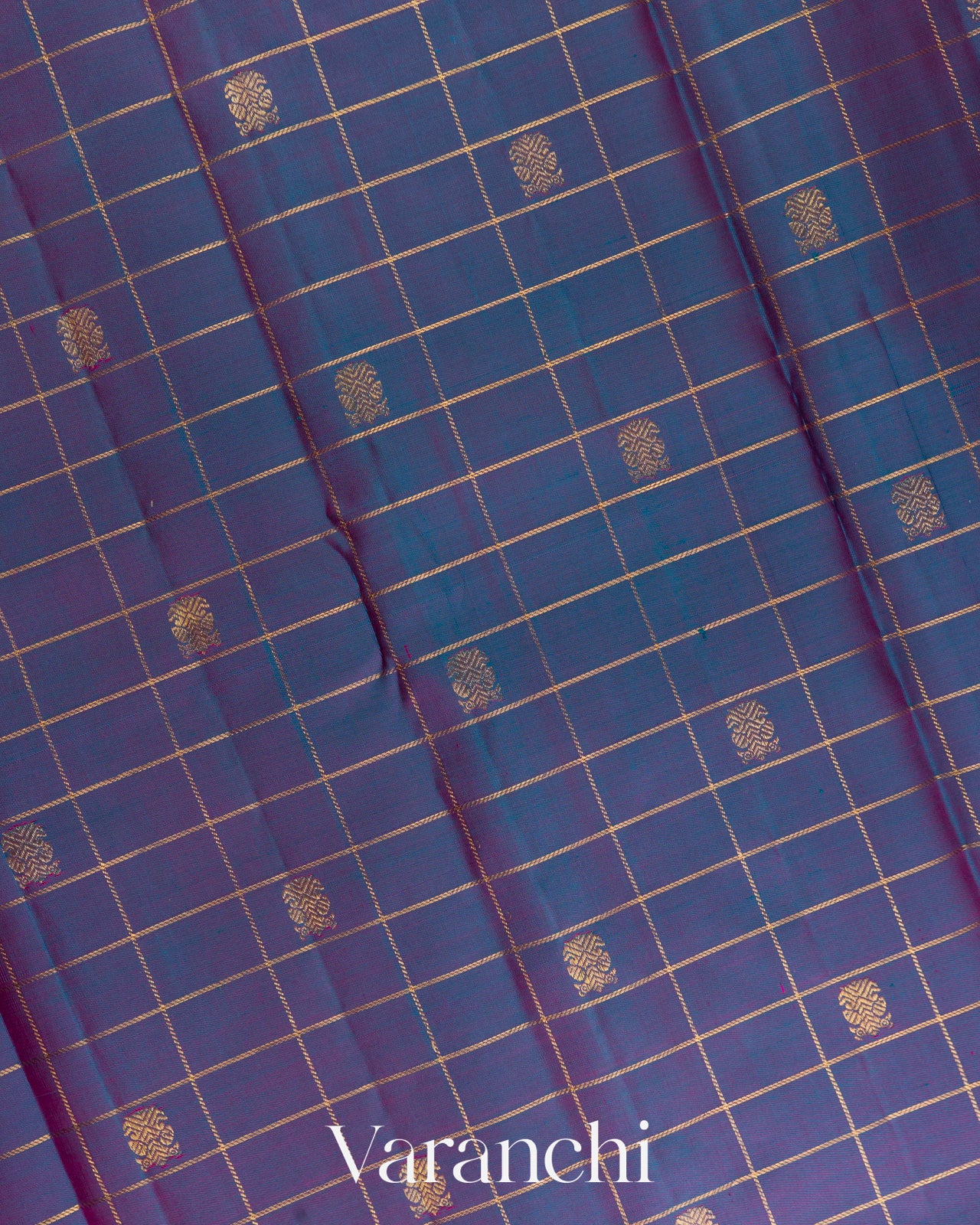 Purple Pure Kanchipuram Silk Handloom Saree