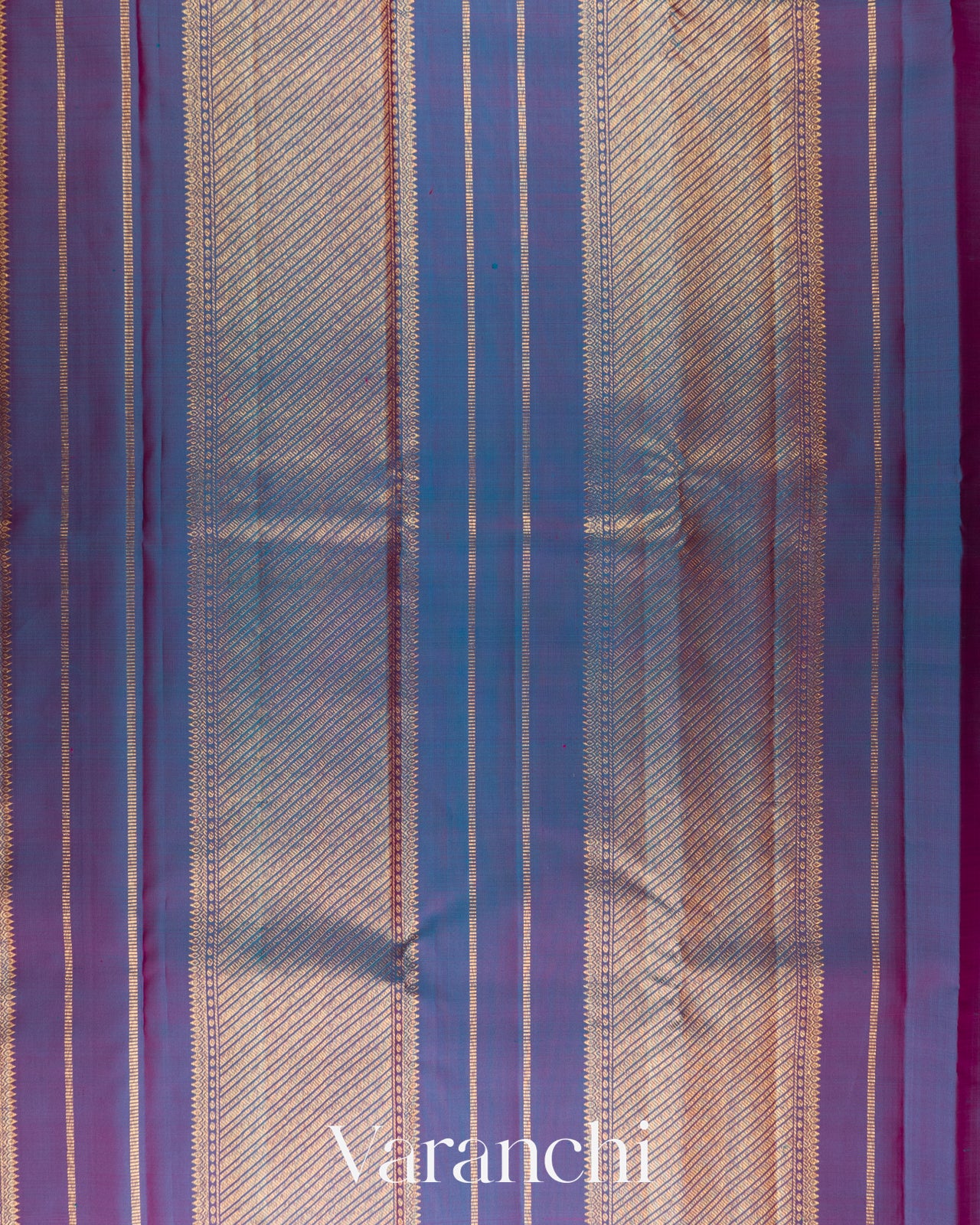 Purple Pure Kanchipuram Silk Handloom Saree