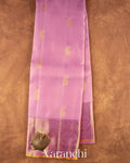 Baby Pink Vaira Oosi Pure Kanchipuram Silk Handloom Saree 
