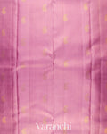 Baby Pink Vaira Oosi Pure Kanchipuram Silk Handloom Saree 