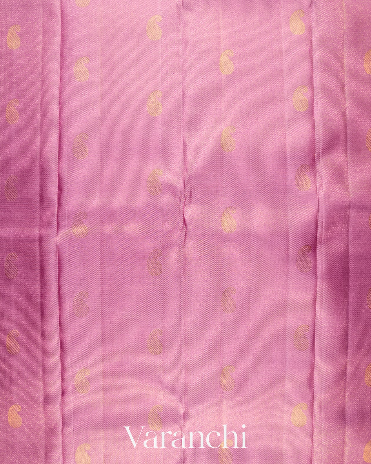 Baby Pink Vaira Oosi Pure Kanchipuram Silk Handloom Saree 