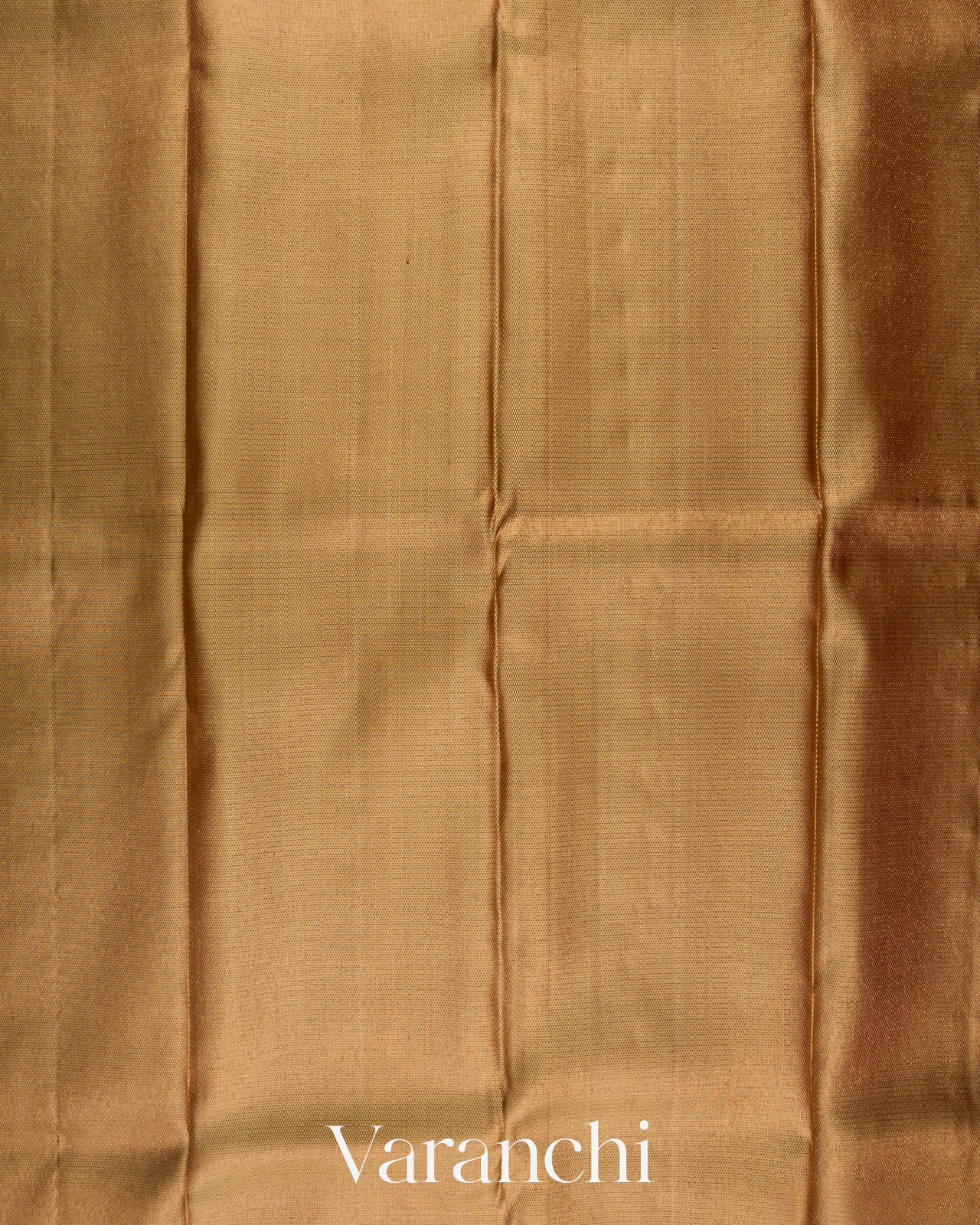 Golden Beige Vaira Oosi Pure Kanchipuram Silk Handloom Saree