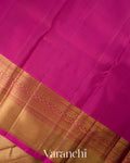 Golden Beige Vaira Oosi Pure Kanchipuram Silk Handloom Saree