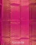 Golden Beige Vaira Oosi Pure Kanchipuram Silk Handloom Saree