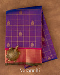 Royal Purple Pure Kanchipuram Silk Handloom Saree