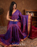 Royal Purple Pure Kanchipuram Silk Handloom Saree