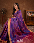 Royal Purple Pure Kanchipuram Silk Handloom Saree