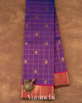 Royal Purple Pure Kanchipuram Silk Handloom Saree