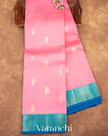 Baby Pink Pure Kanchipuram Silk Handloom Saree