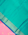 Baby Pink Pure Kanchipuram Silk Handloom Saree