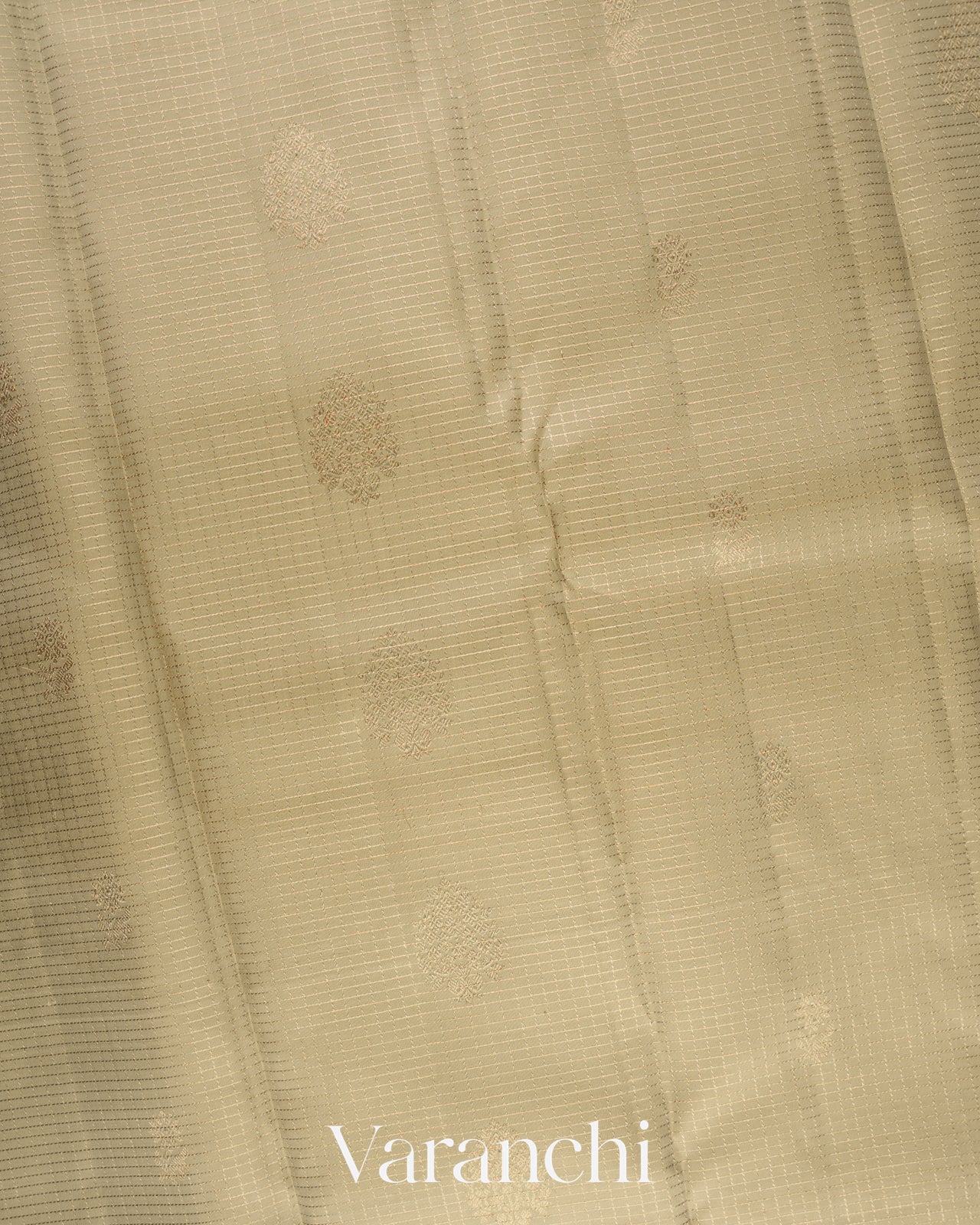 Warm Beige Pure Kanchipuram Silk Saree