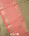 Warm Beige Pure Kanchipuram Silk Saree
