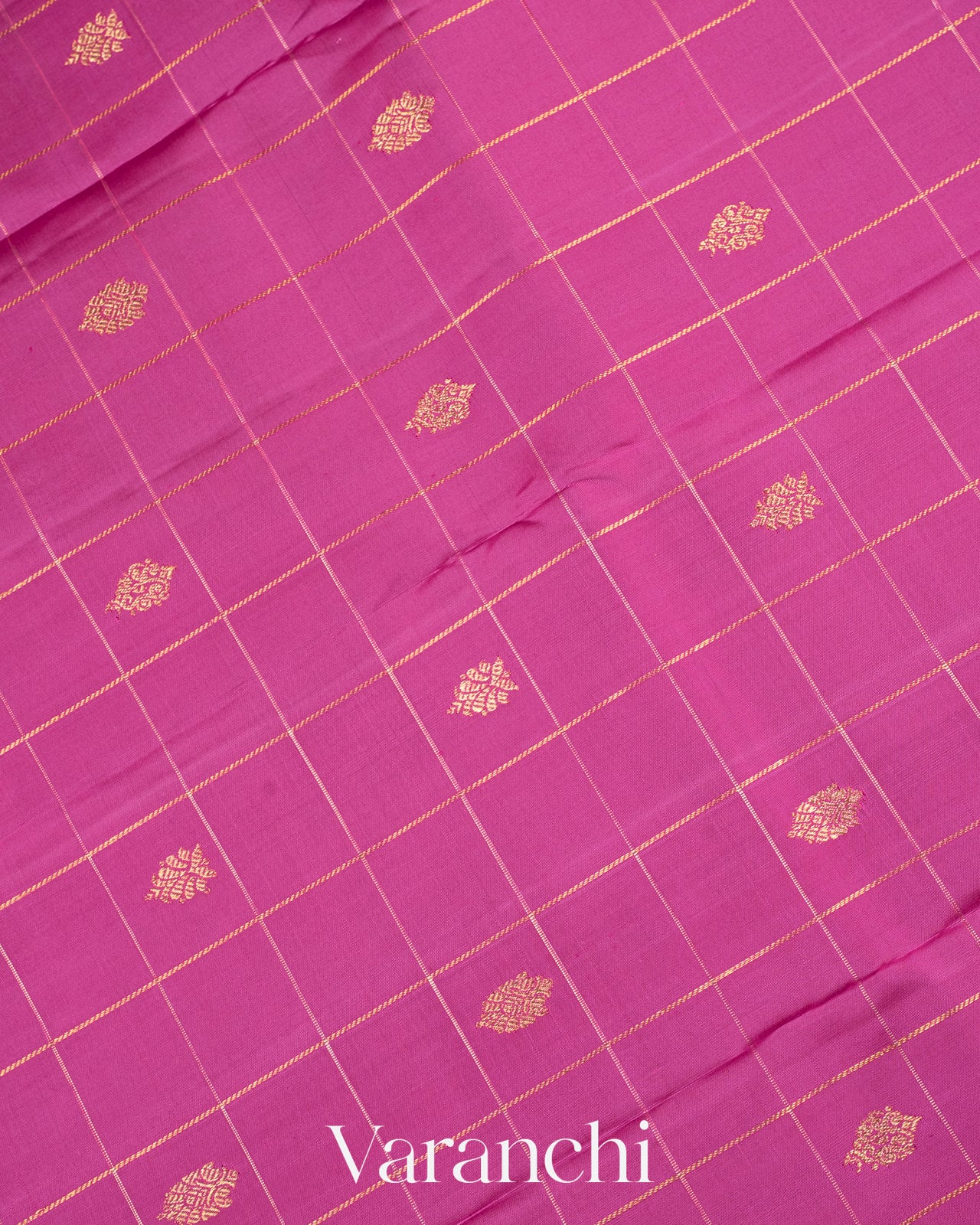 Magenta Purple Pure Kanchipuram Silk Handloom Saree