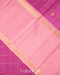 Magenta Purple Pure Kanchipuram Silk Handloom Saree