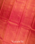 Deep Orange Pure Kanchipuram Silk Handloom Saree
