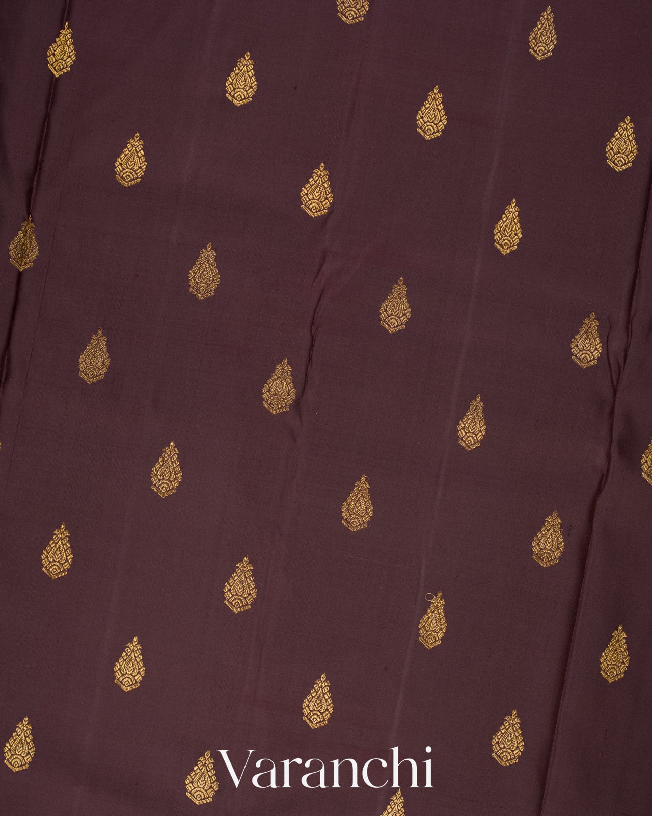 Coffee Brown Pure Kanchipuram Silk Handloom Saree
