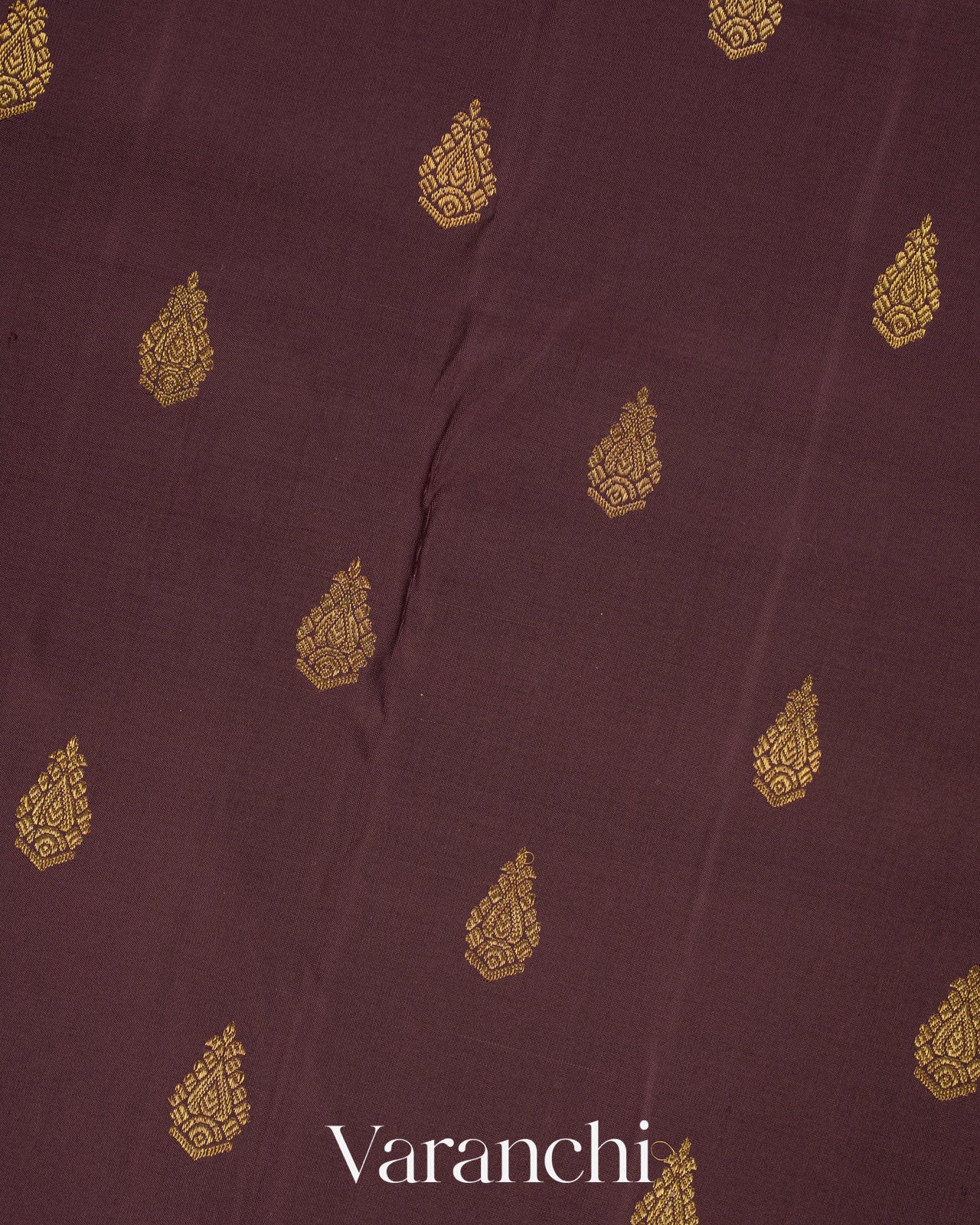 Coffee Brown Pure Kanchipuram Silk Handloom Saree