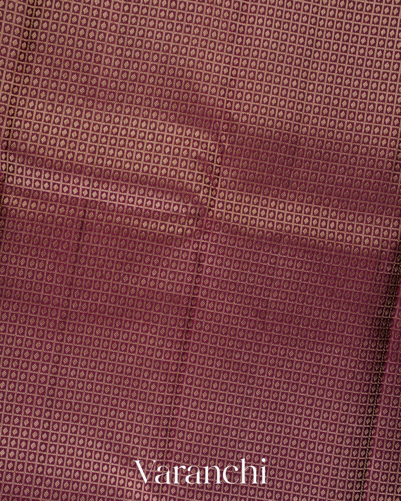 Wine Plum Heavy Brocade Pure Kanchipuram Silk Saree