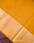 Wine Plum Heavy Brocade Pure Kanchipuram Silk Saree