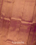 Flamingo Pink Vaira Oosi Pure Kanchipuram Silk Handloom Saree