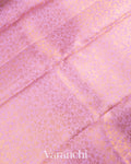 Lilac Heavy Brocade Pure Kanchipuram Silk Saree