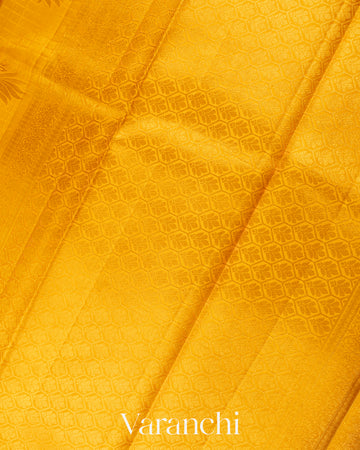 Lilac Heavy Brocade Pure Kanchipuram Silk Saree