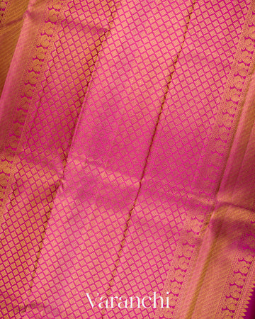 Mehendi Green Pure Kanchipuram Silk Handloom Saree