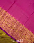 Mehendi Green Pure Kanchipuram Silk Handloom Saree