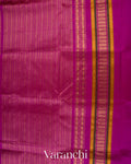 Muted Sage Green Pure Kanchipuram Silk Cotton Handloom Saree
