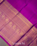 Olive Green Dual Tone Pure Kanchipuram Silk Handloom Saree