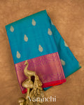 Peacock Green Pure Kanchipuram Silk Handloom Saree