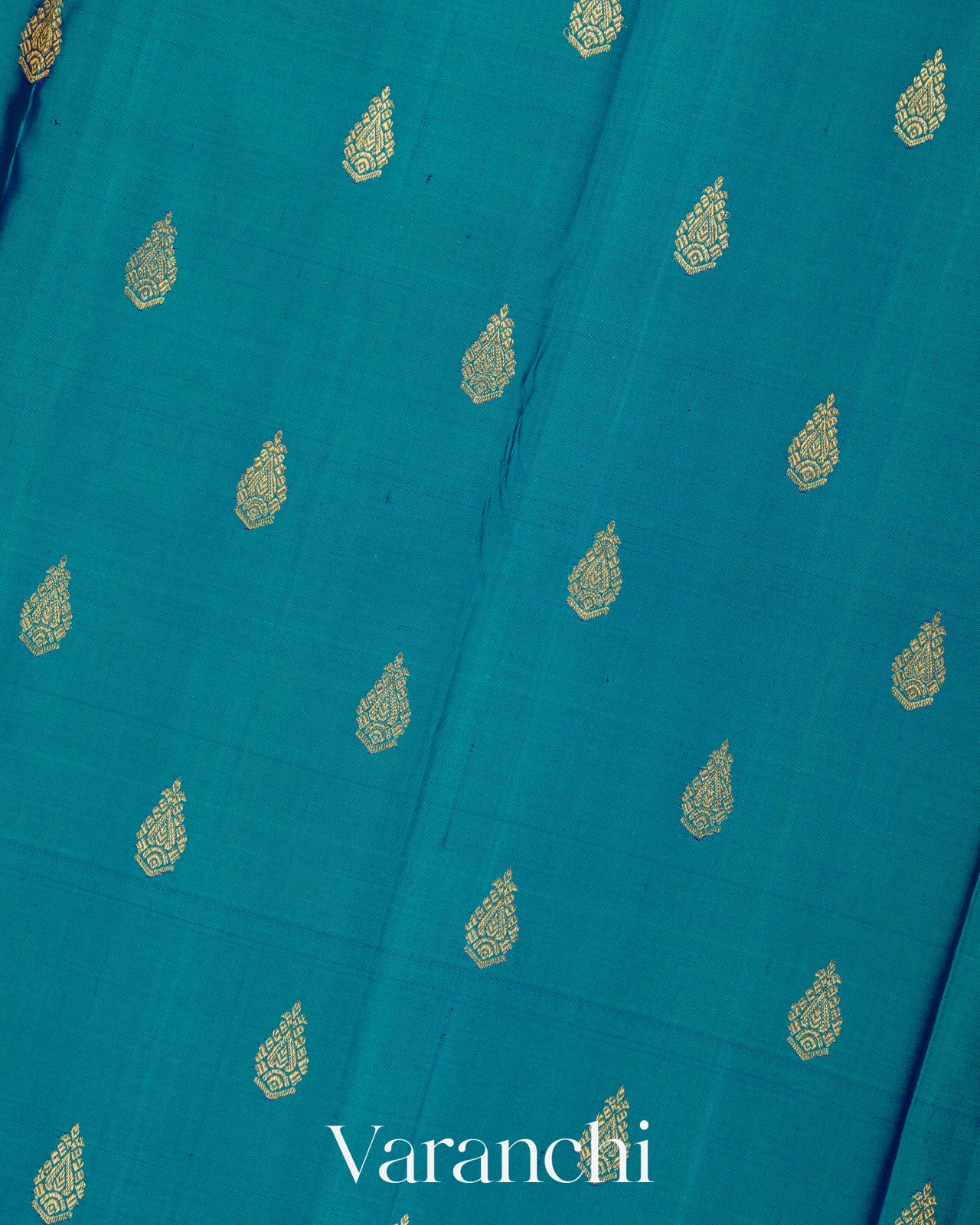 Peacock Green Pure Kanchipuram Silk Handloom Saree